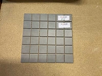 Vitra arizona grijs 5x5 cm mozaïek tegel 50 m² - afbeelding 2 van  3