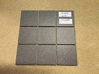 Vitra dotti dark grey 10x10 cm mozaïek tegel 25 m² - afbeelding 2 van  3