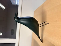 Vitra eames house bird in donkergroen hout (16) - afbeelding 3 van  5