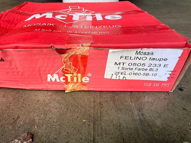 Vitra felino taupe 30x30 cm mozaïek tegel 10 m² - afbeelding 4 van  7