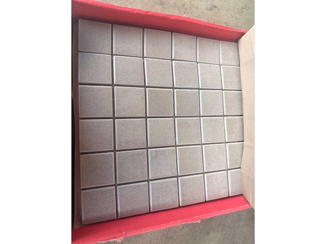 Vitra felino taupe 30x30 cm mozaïek tegel 10 m² - afbeelding 4 van  4