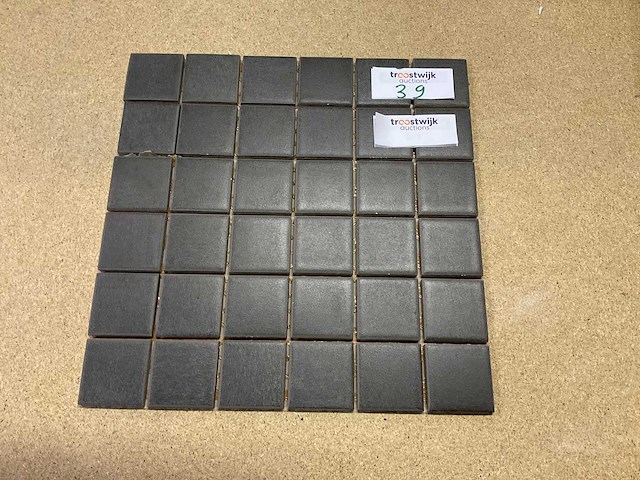 Vitra felino zart/bruin 5x5 cm mozaïek tegel 10 m² - afbeelding 1 van  3