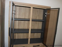 Vitrine 2gd+2d+1l led delmonte 46970nat - afbeelding 2 van  2