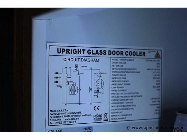 Vitrine drankenkoeler - afbeelding 2 van  2