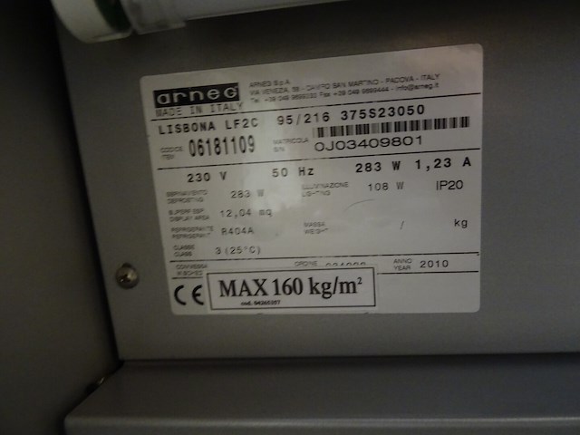 Vitrine koelkast arneg - afbeelding 3 van  3