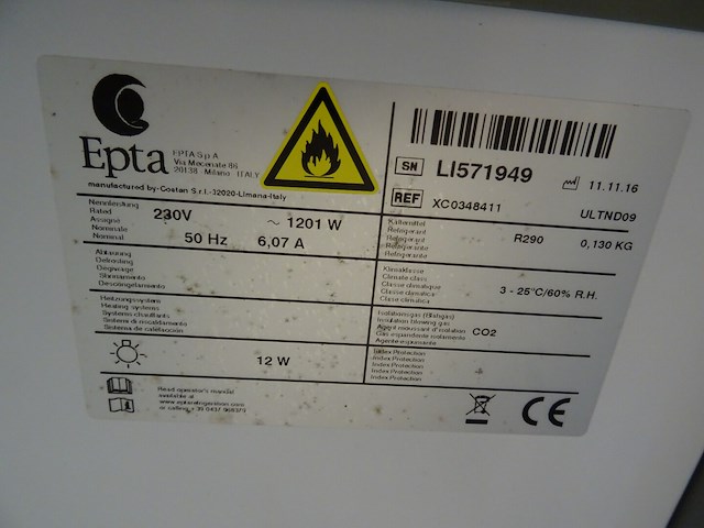 Vitrine koelkast epta - afbeelding 4 van  4