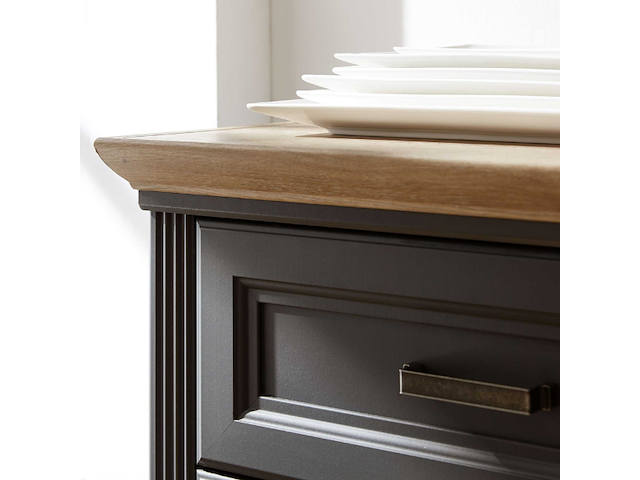 Vitrinekast samine | 66 x 42 x 204 cm | grafietgrijs design - afbeelding 3 van  3