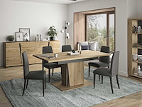 Vitrinekast split 2 deuren - artisan eik - afbeelding 7 van  7