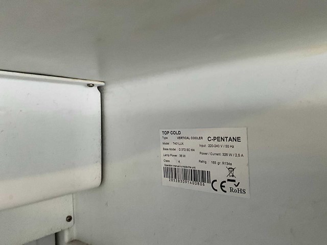 Vitrinekoelers (2x) top cold en frigibel - afbeelding 7 van  11