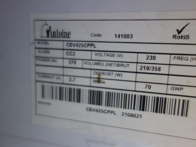 Vitrinekoelkast antione - afbeelding 5 van  5