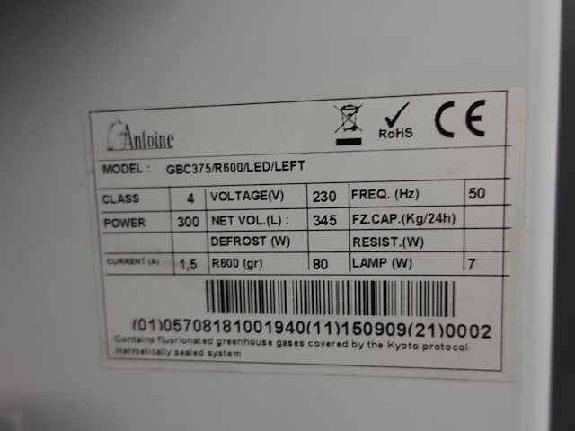 Vitrinekoelkast antoine - afbeelding 4 van  4