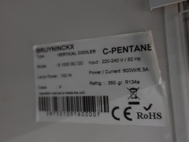 Vitrinekoelkast bruyninckx - afbeelding 3 van  3