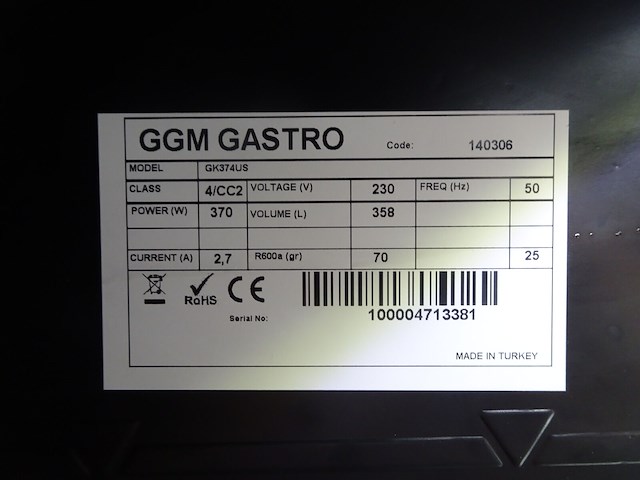 Vitrinekoelkast ggm gastro - afbeelding 2 van  2