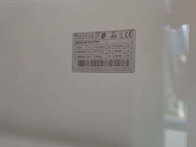 Vitrinekoelkast tefcold bc145w/fan - afbeelding 3 van  4