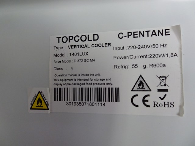 Vitrinekoelkast topcold - afbeelding 3 van  3