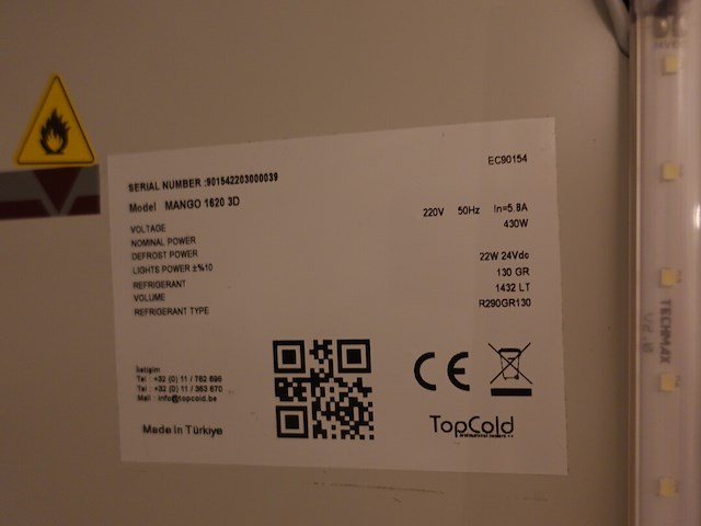 Vitrinekoelkast topcold - afbeelding 3 van  4