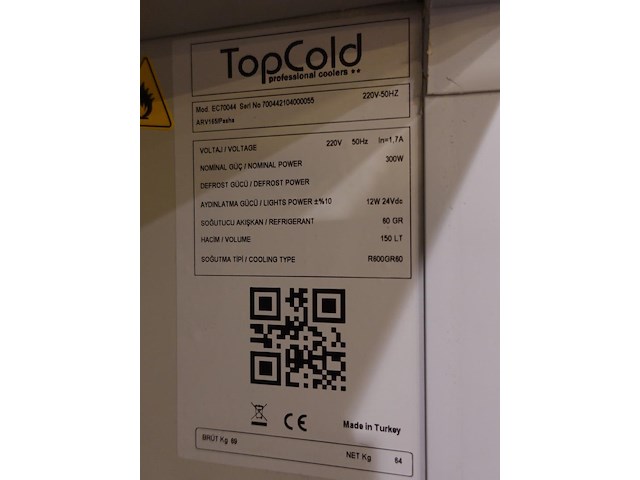 Vitrinekoelkast topcold - afbeelding 3 van  3