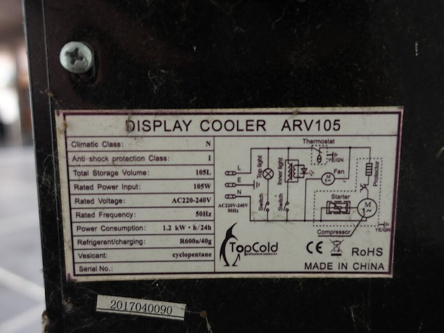 Vitrinekoelkast topcold - afbeelding 5 van  5