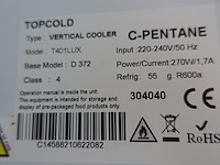 Vitrinekoelkast topcold - afbeelding 2 van  3