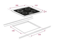 Vitrokeramische kookplaat teka tr 6415 - afbeelding 5 van  5