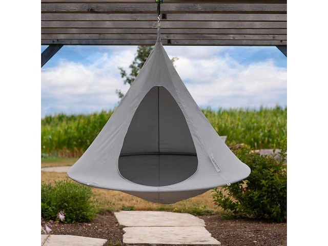 Vivere cacoon dubbele hangstoel – hangmatcabine voor 2 personen voor binnen en buiten - afbeelding 2 van  9