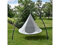 Vivere cacoon dubbele hangstoel – hangmatcabine voor 2 personen voor binnen en buiten - afbeelding 6 van  9