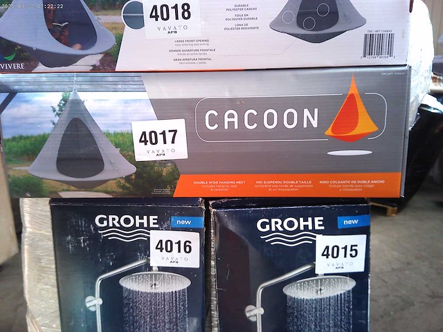 Vivere cacoon dubbele hangstoel – hangmatcabine voor 2 personen voor binnen en buiten - afbeelding 2 van  10