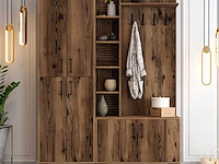 Viyana da kapstok | 100% melamine | walnoot - afbeelding 2 van  7