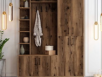 Viyana da kapstok | 100% melamine | walnoot - afbeelding 1 van  7