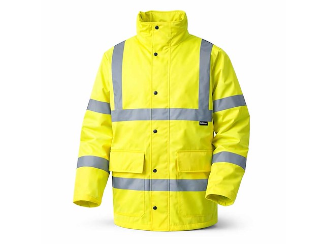Vizwell - vwjk01 - parka hi vis geel maat 2xl (6x) - afbeelding 1 van  2