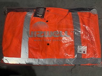 Vizwell - vwjk05 - contrast parka hi vis orange maat m (6x) - afbeelding 2 van  2