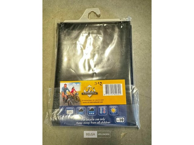 Vk fiets beschermhoes zwart 100x220 cm - afbeelding 1 van  1