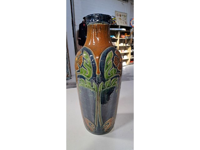 Vlaams aardewerk art nouveau - afbeelding 2 van  2