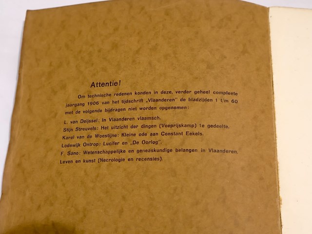 Vlaanderen algemeen vlaamsch maandschrift (1906) - afbeelding 4 van  10
