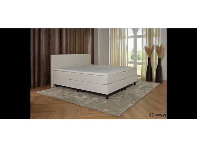 Vlakke boxspring serie teddy 140 x 200 - afbeelding 1 van  3