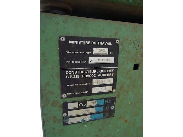 Vlakschaafmachine guilliet - afbeelding 8 van  8