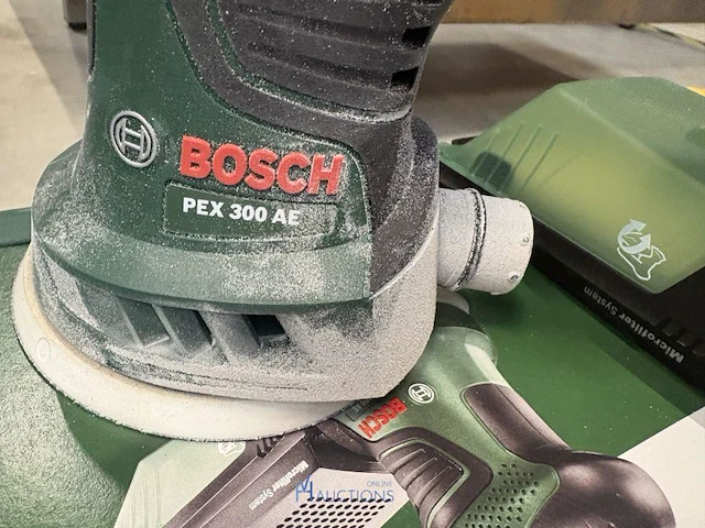 Vlakschuurmachine bosch pex 300 ae in pvc opbergkoffer - afbeelding 3 van  5