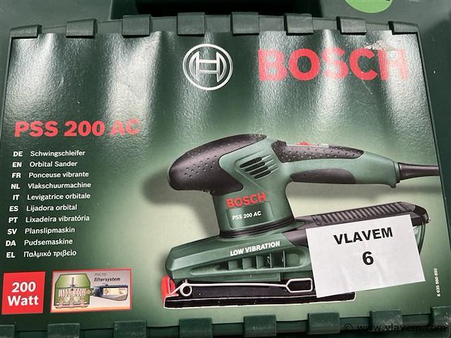 Vlakschuurmachine, bosch, type pss 200 ac - afbeelding 1 van  1