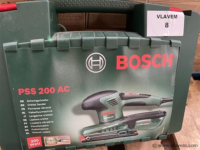 Vlakschuurmachine, bosch, type pss 200 ac - afbeelding 1 van  1