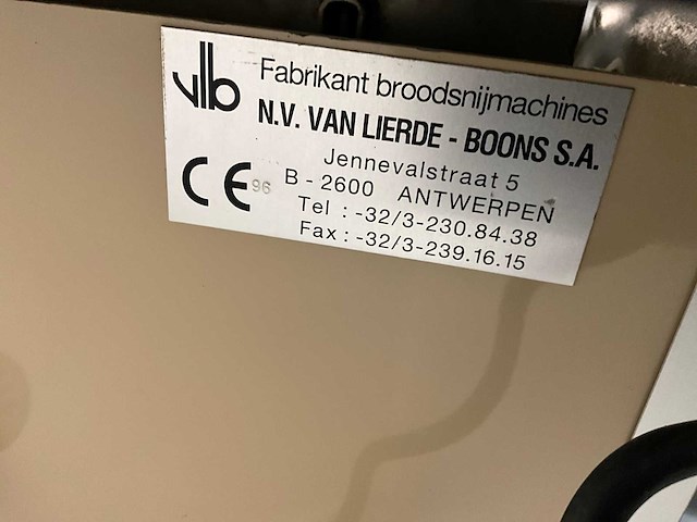 Vlb broodsnijmachine - afbeelding 6 van  7