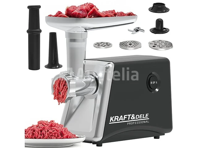 Vleesmolen + accessoires 2000w - afbeelding 1 van  4