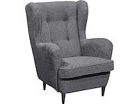 Vleugelstoel - antracietstof - afbeelding 6 van  11