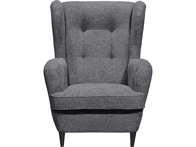 Vleugelstoel - antracietstof - afbeelding 9 van  11