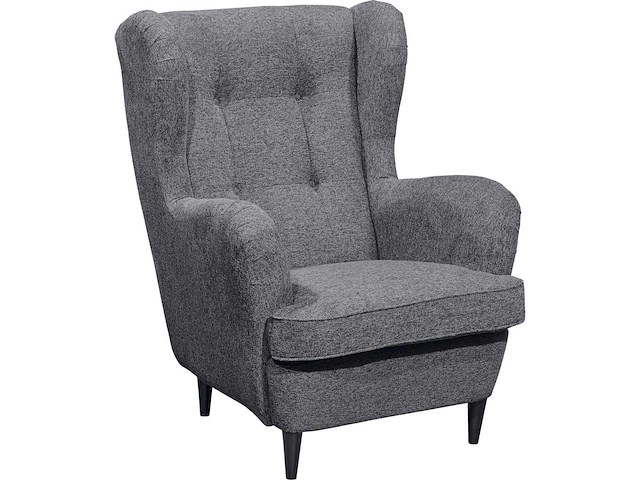 Vleugelstoel - antracietstof - afbeelding 10 van  11