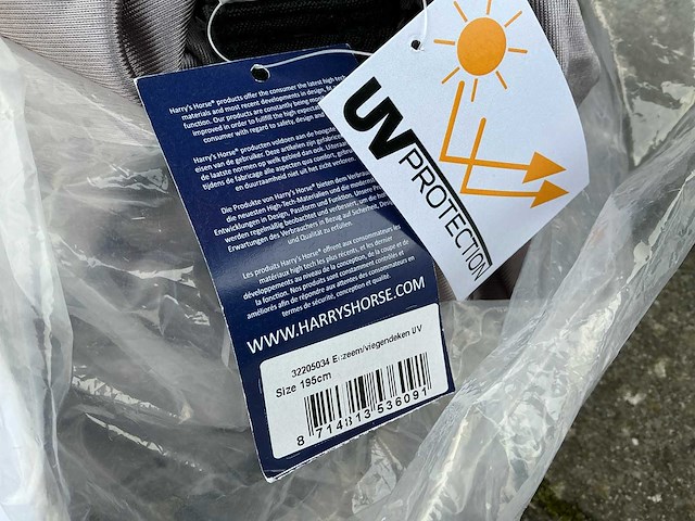 Vliegendeken eczeem uv 195 cm paarden - afbeelding 2 van  2