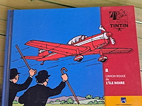 Vliegtuig kuifje met figuur+boek l'ile noire - afbeelding 4 van  5