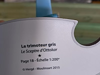 Vliegtuig kuifje met figuur+boek sceptre d'ottokar - afbeelding 3 van  5