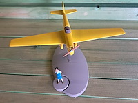 Vliegtuig kuifje met figuur+boek testament de m.pump - afbeelding 1 van  6