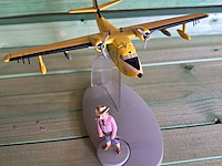 Vliegtuig kuifje met figuur+boek vol 714 pour sydney - afbeelding 1 van  5