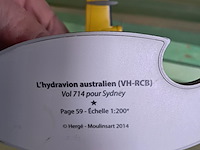 Vliegtuig kuifje met figuur+boek vol 714 pour sydney - afbeelding 3 van  5